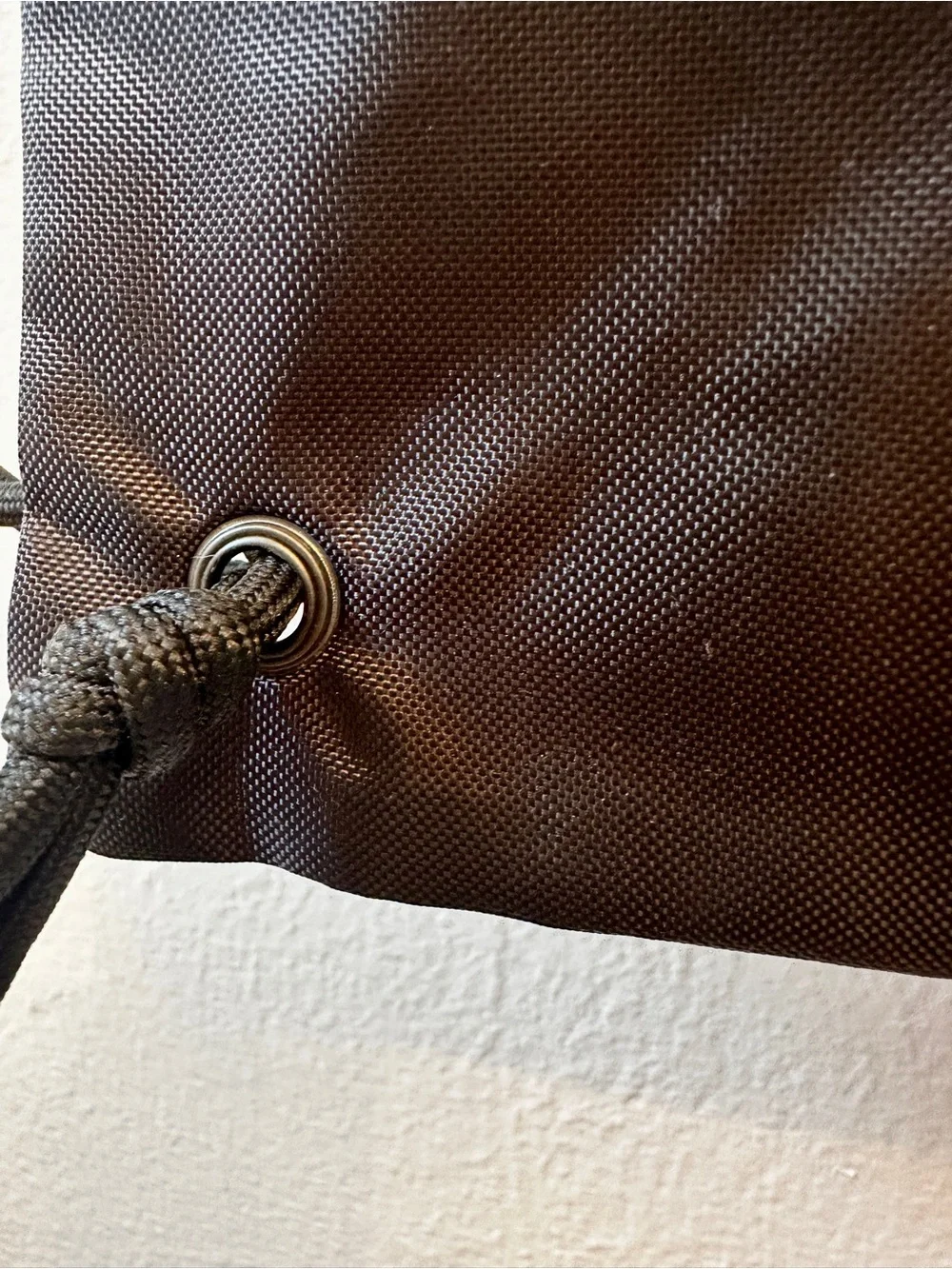 BALENCIAGA Black Drawstring Nylon Backpack Sack